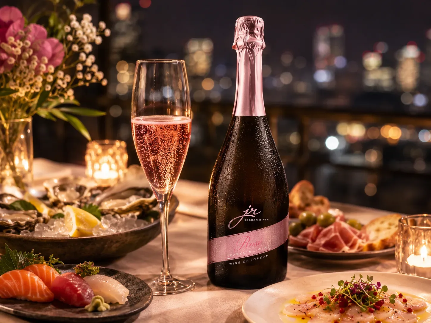 特別な夜にJORDAN RIVER スパークリングワイン – ロゼ（ JORDAN RIVER SPARKLING WINE – ROSÉ）