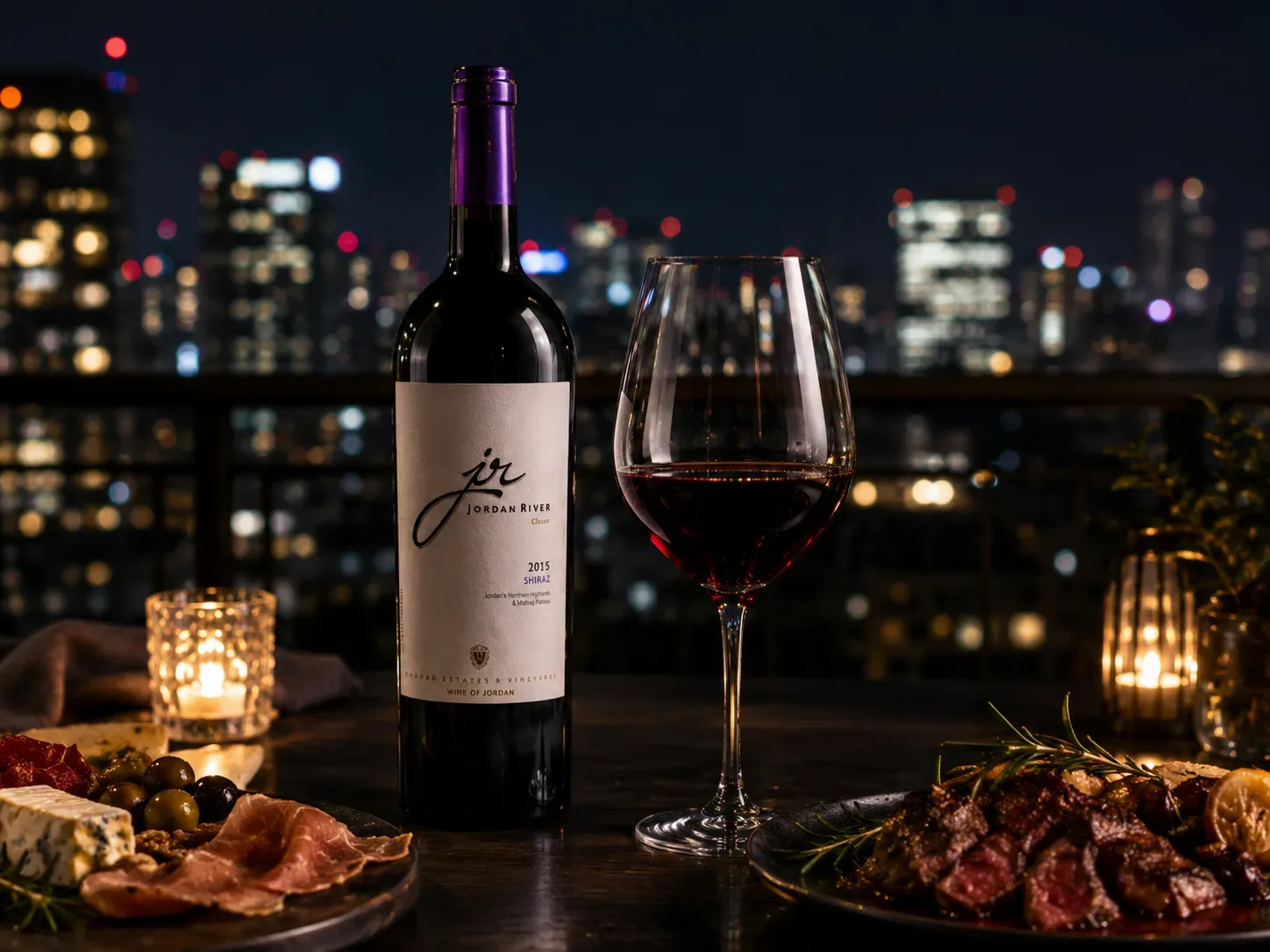 ワインとご馳走の食卓JORDAN RIVER クラシック・シラーズ（ JORDAN RIVER CLASSIC SHIRAZ）