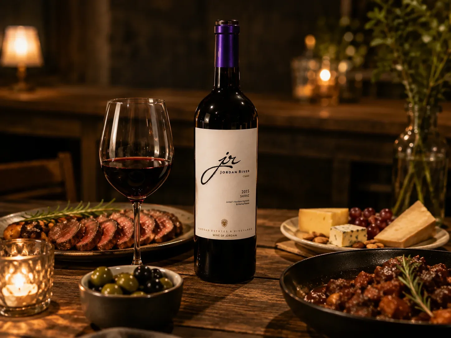 都会の夜景とワインの晩餐 JORDAN RIVER クラシック・シラーズ（ JORDAN RIVER CLASSIC SHIRAZ）