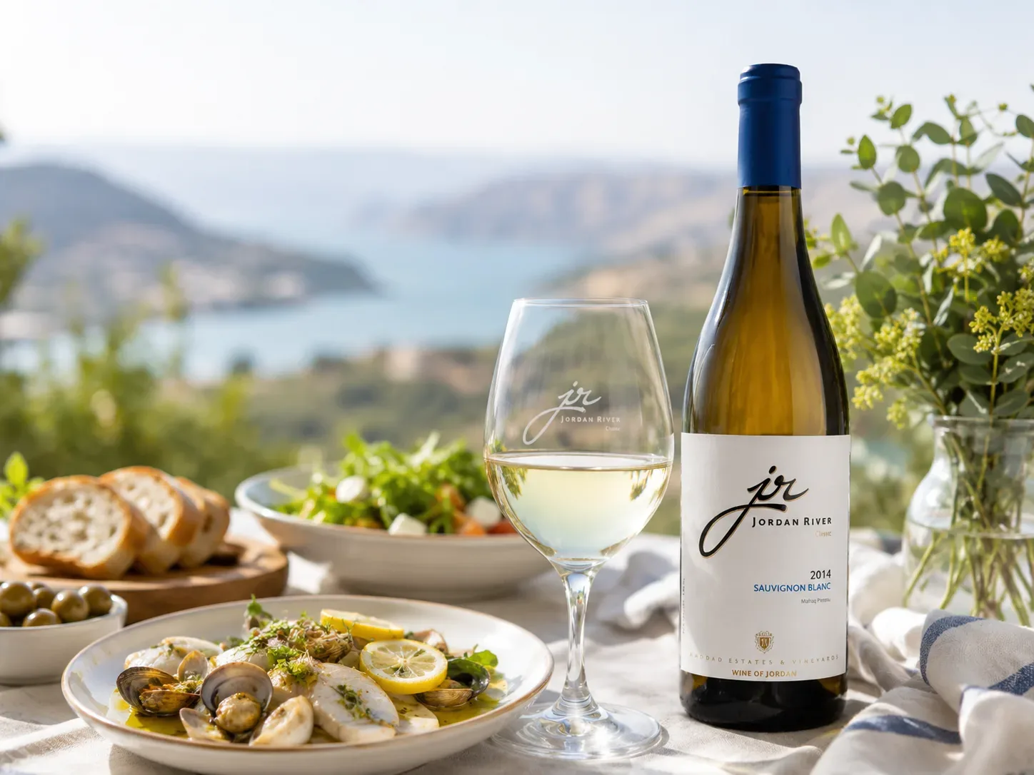 素敵なランチにJORDAN RIVER クラシック・ソーヴィニヨン・ブラン（ JORDAN RIVER CLASSIC SAUVIGNON BLANC）