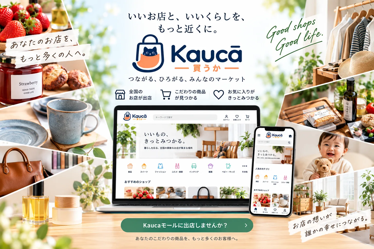 Kauca いいお店と、いいくらしを、もっと近くに。
